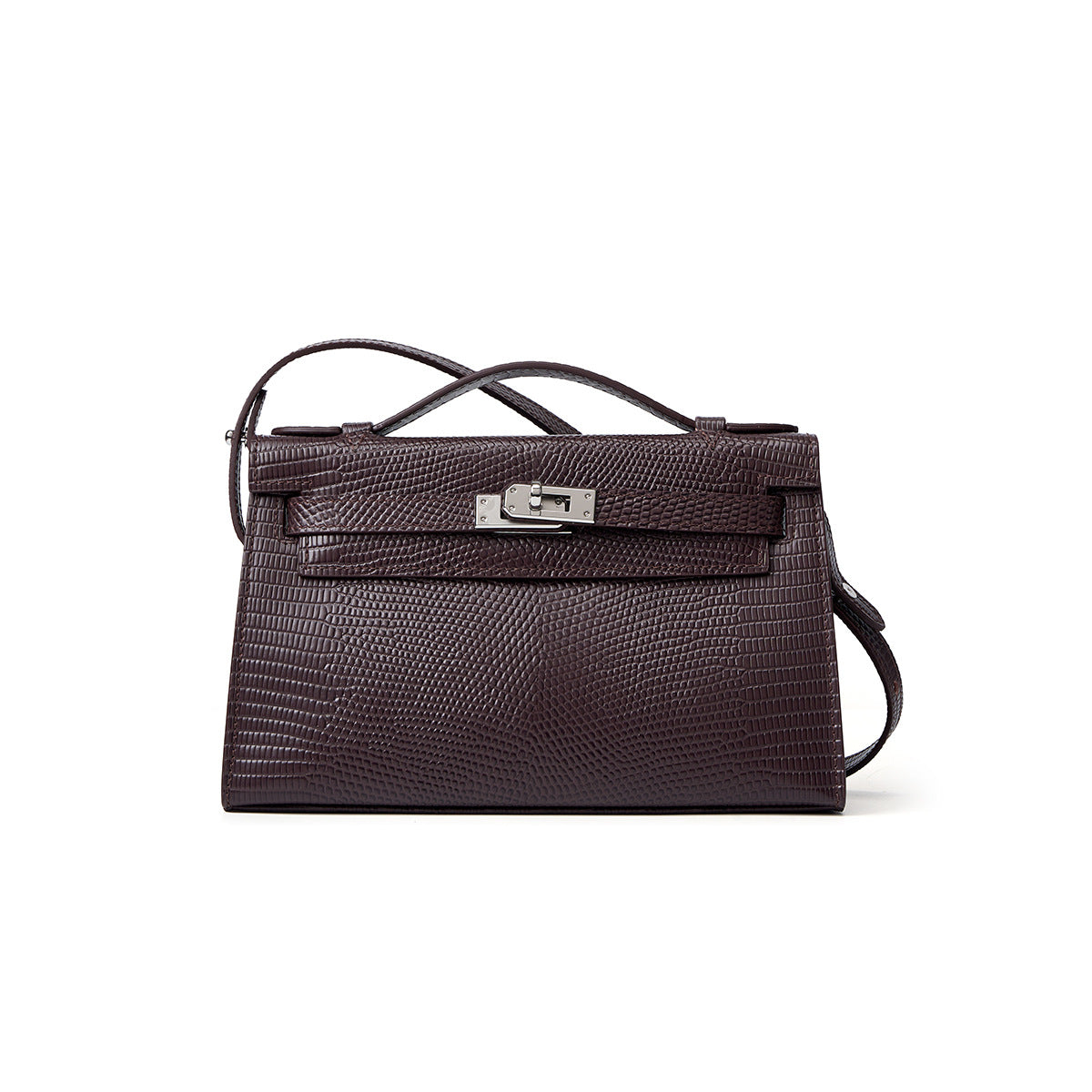 BD Verona Lizard Effect Genuine Leather Bag
