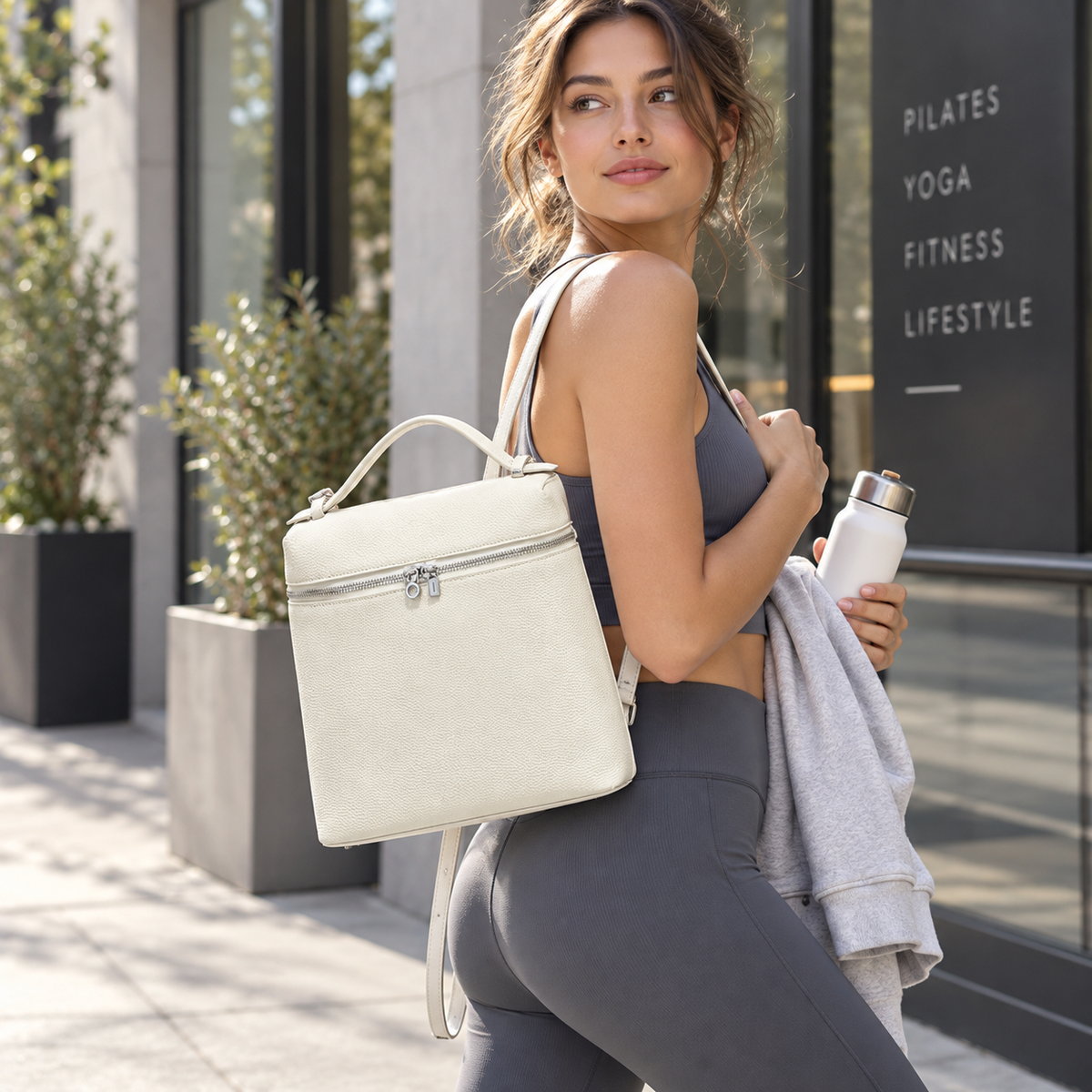 BD Lucca Genuine Leather Mini Backpack