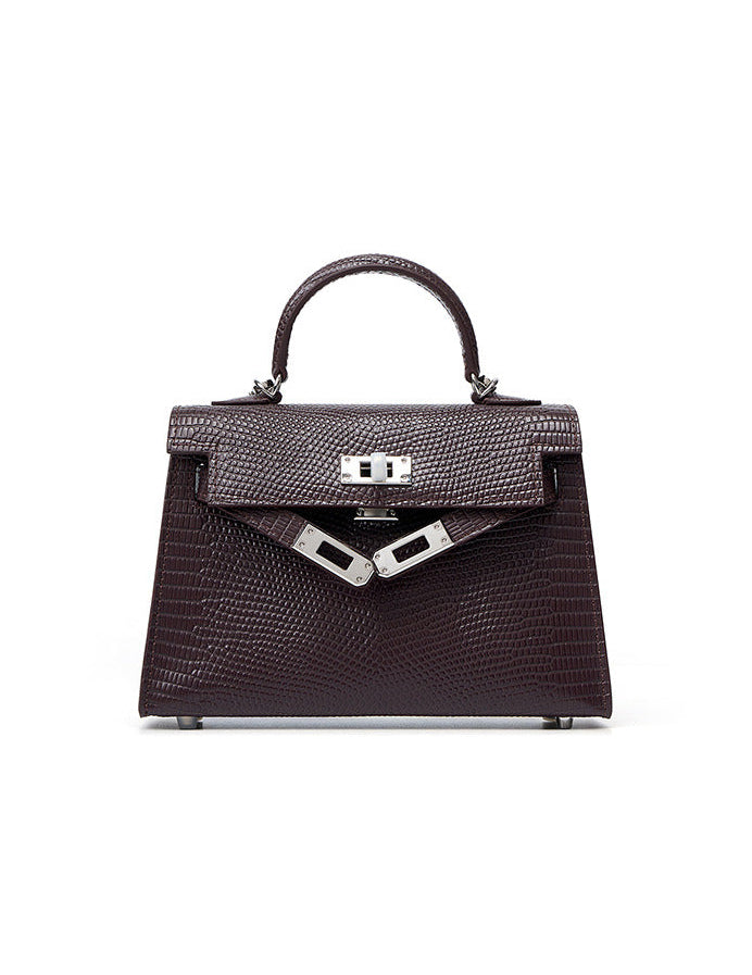 BD Siena Lizard Effect Genuine Leather Bag