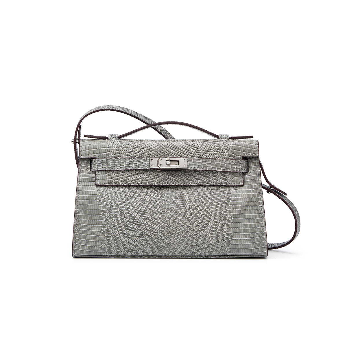 BD Verona Lizard Effect Genuine Leather Bag