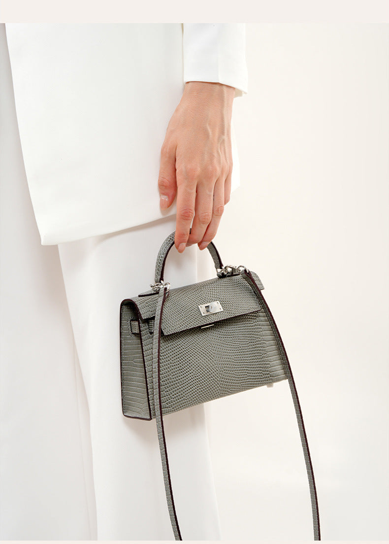 BD Siena Lizard Effect Genuine Leather Bag