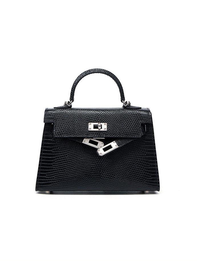 BD Siena Lizard Effect Genuine Leather Bag