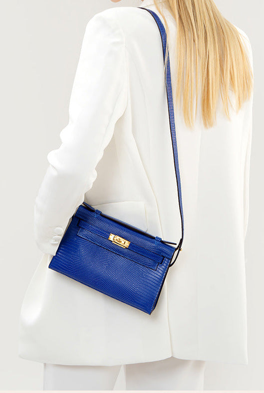 BD Verona Lizard Effect Genuine Leather Bag