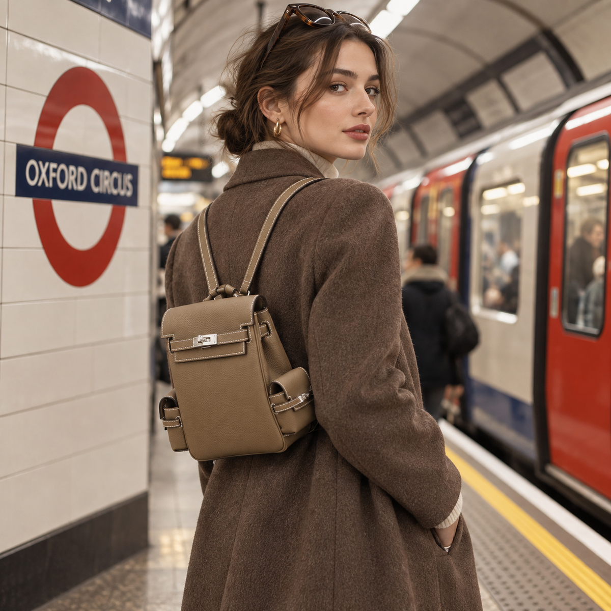 BD Siena Genuine Leather Mini Backpack