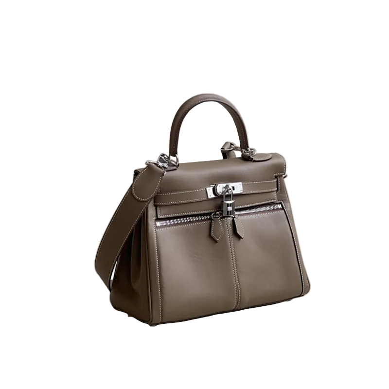 BD Siena Twin Zip Genuine Leather Bag