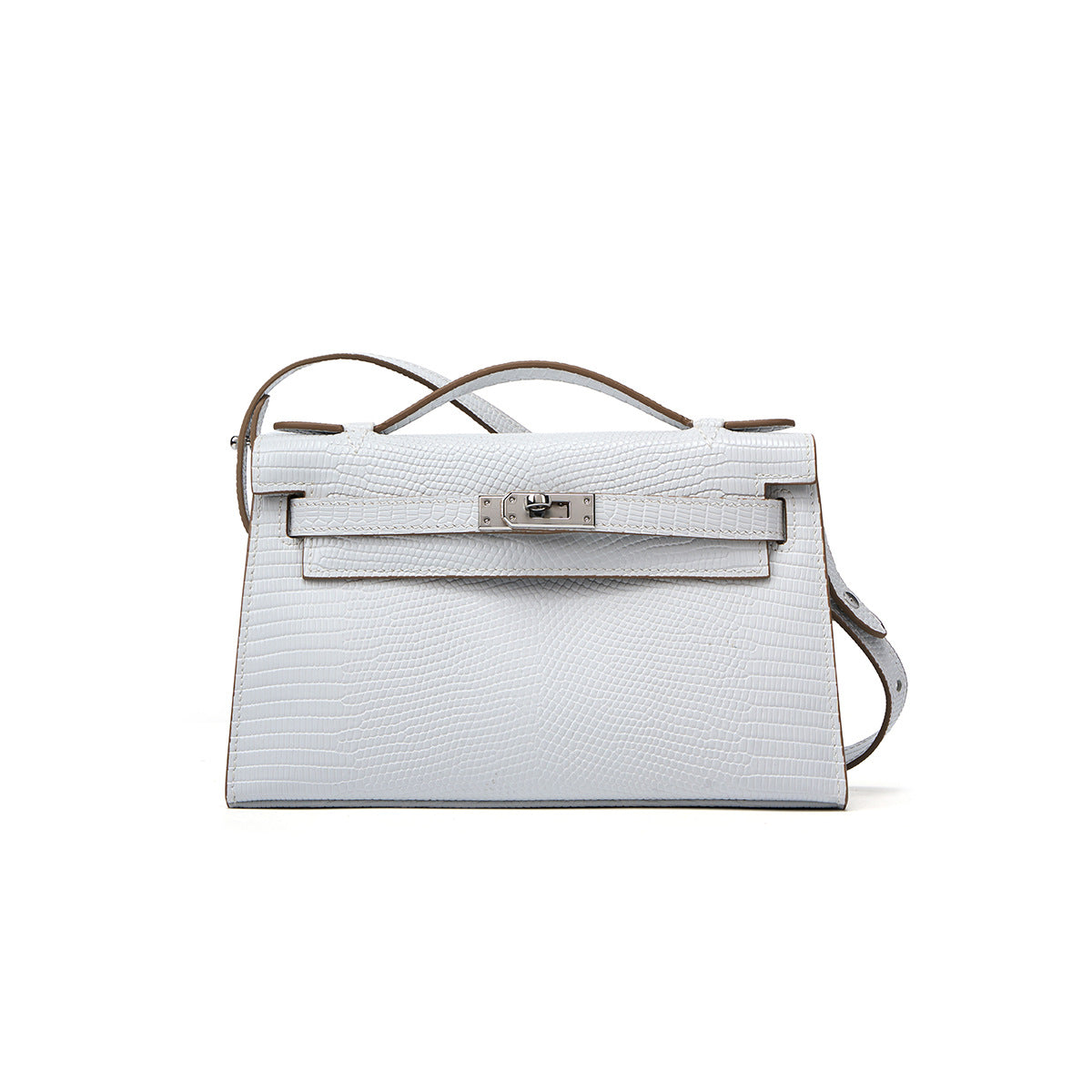 BD Verona Lizard Effect Genuine Leather Bag
