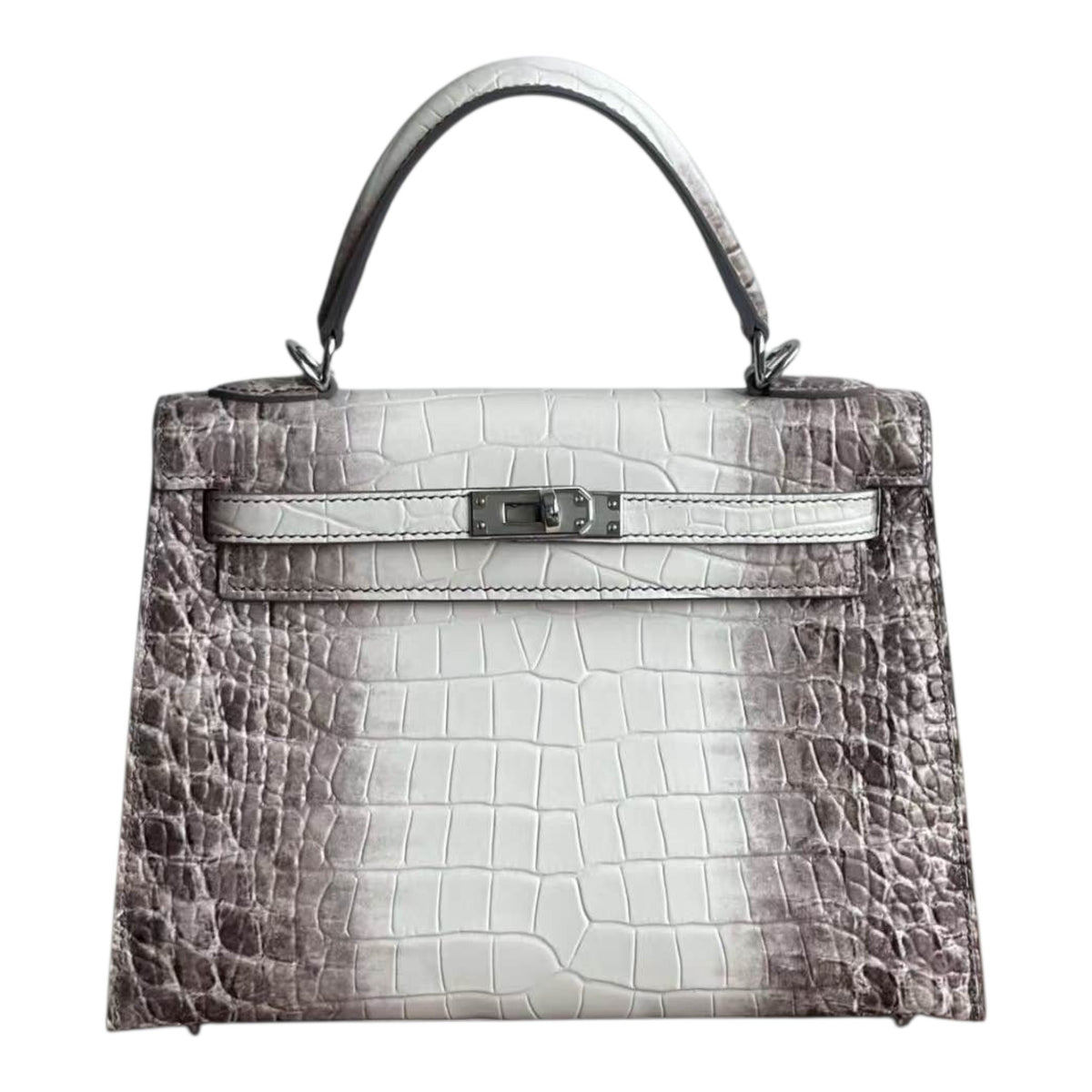 BD Siena Croc Effect Genuine Leather Bag