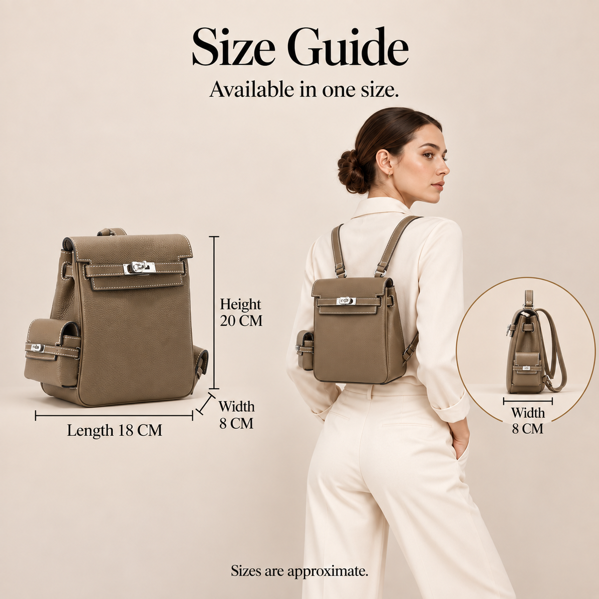 BD Siena Genuine Leather Mini Backpack
