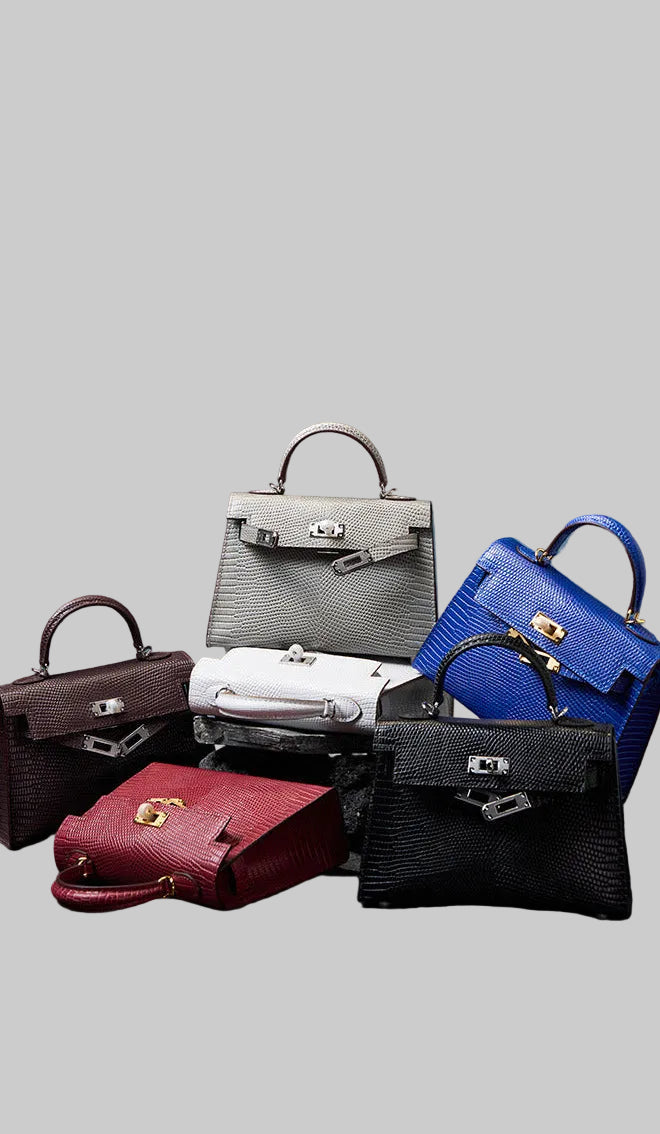 BD Siena Lizard Effect Genuine Leather Bag
