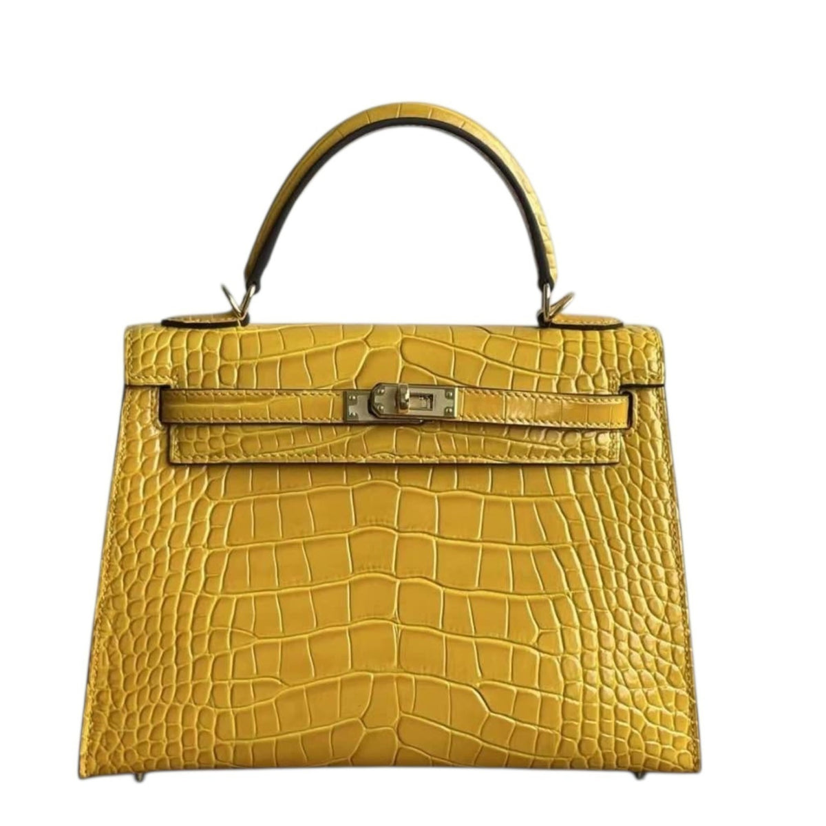 BD Siena Croc Effect Genuine Leather Bag