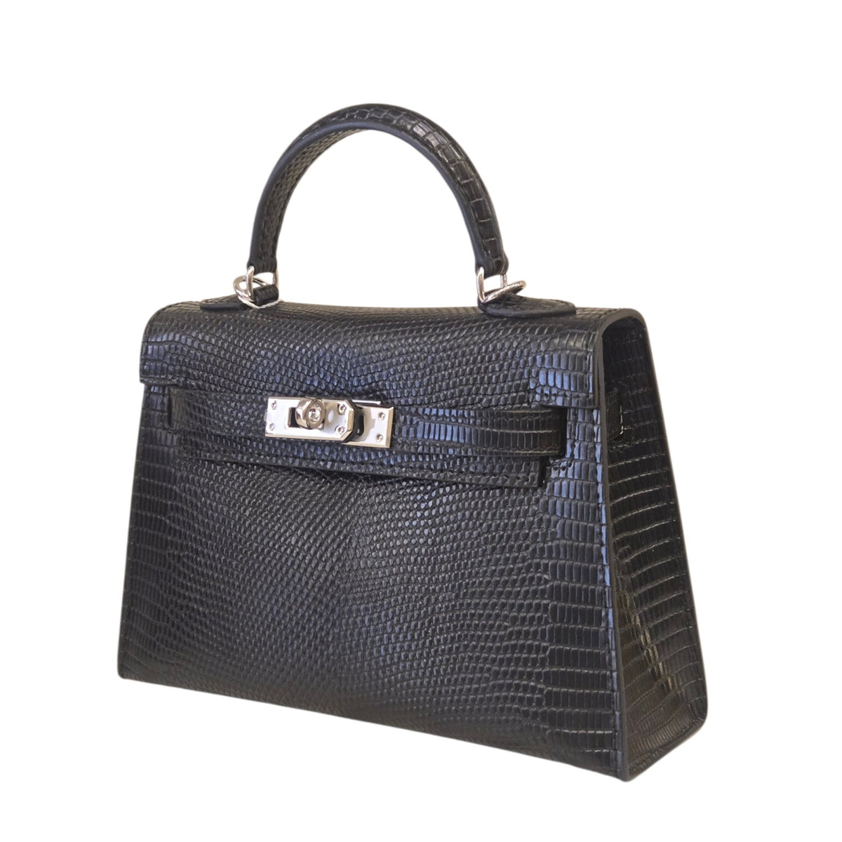 BD Siena Lizard Effect Genuine Leather Bag