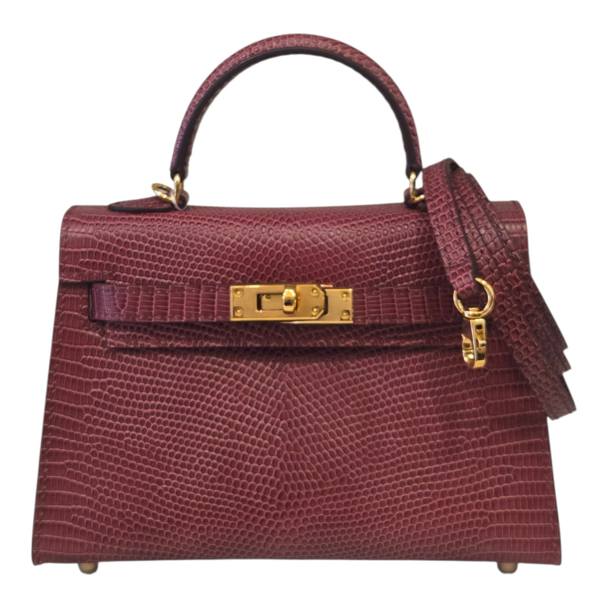 BD Siena Lizard Effect Genuine Leather Bag